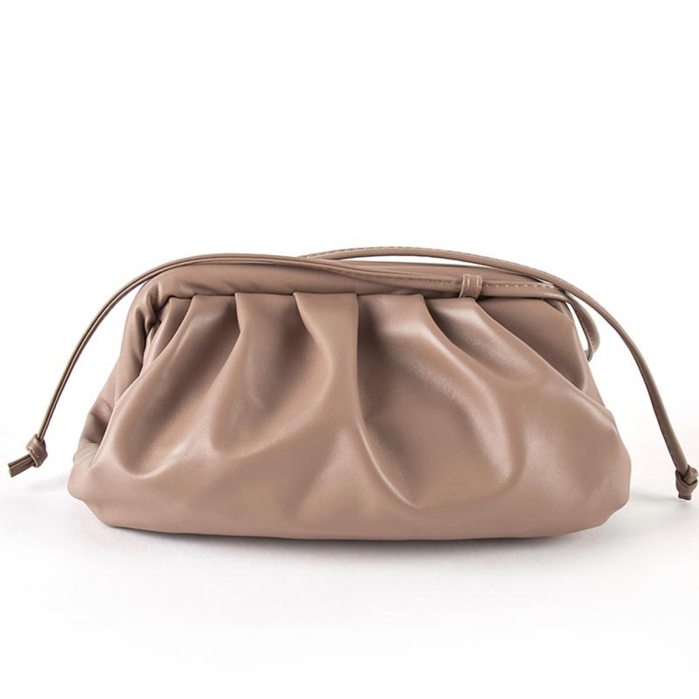 Beige Cloud Clutch Bag